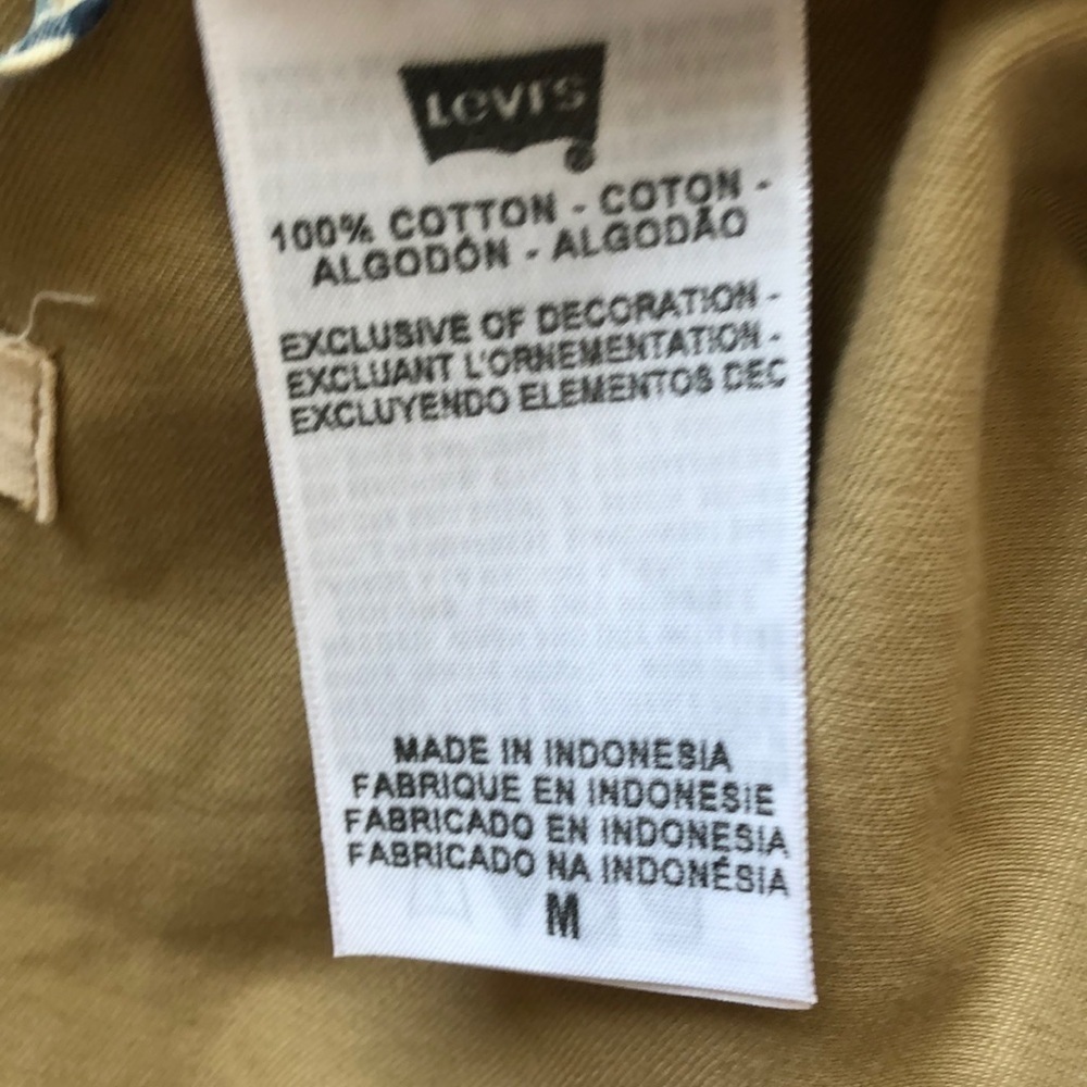 Levi’s Utility Jacket Drawstring Cotton Epaulette… - image 7